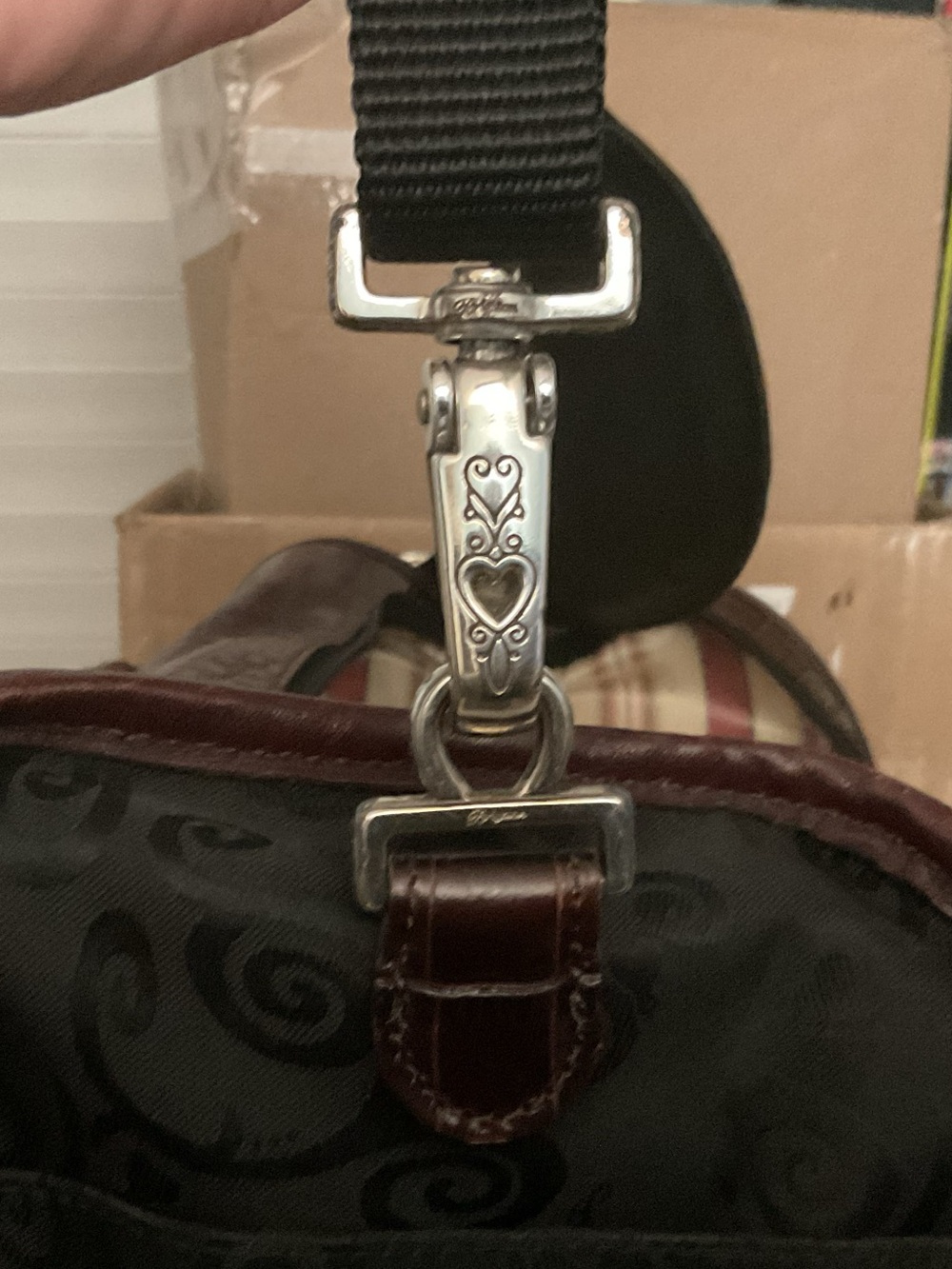 RARE Brighton Croc Embossed Travel Vanity Train Case Weekender COMPLETE - Picture 14 of 16
